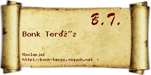 Bonk Teréz névjegykártya